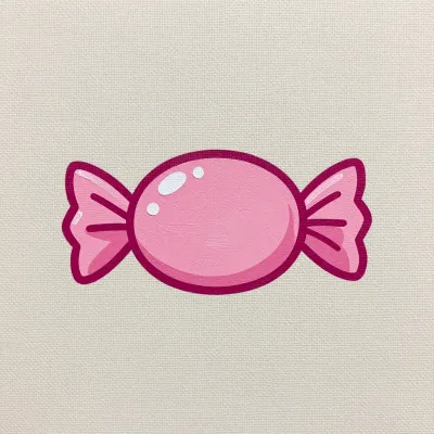 Pink Candy Wrapper Smooth Texture - Food - AI generated image