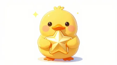 Yellow Chick Hugging Glowing Star - Animals - AI generated image