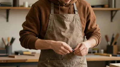 Baker Dusting Hands with Flour - Bakery - AI generated image
