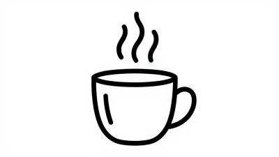 Steaming Coffee Cup Held in Soft Hand - Food - AI generated image