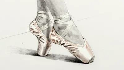 Ballet Shoes in Soft Light - Fashion - AI generated image