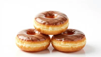 Coffee-Glazed Donuts Stack - Food - AI generated image