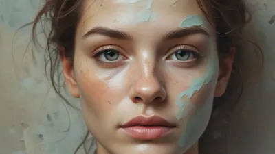 Impasto Portrait with Textured Paint - Portrait - AI generated image