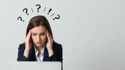 Businesswoman Struggling with Work - People - AI generated image