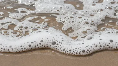 Ocean Foam Macro Reflective Texture - Ocean - AI generated image