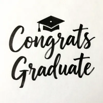 Graduation Cap Congrats Graduate - Graduation - AI generated image