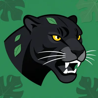 Black Panther Roaring in Jungle - Wildlife - AI generated image