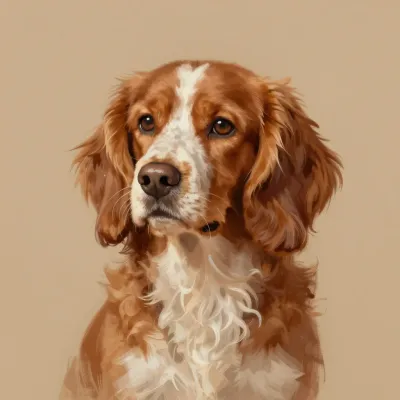 Reddish-Brown Retriever Gazing with Soft Fur - Animal - AI generated image
