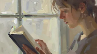 Artist Painting with Soft Natural Light - Art - AI generated image