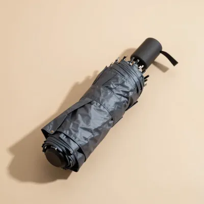 Compact Umbrella Folded Glossy Black - Umbrella - AI generated image