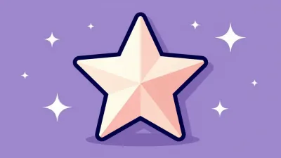 Glossy Star-Shaped Piñata Dreamy Background - Celebration - AI generated image