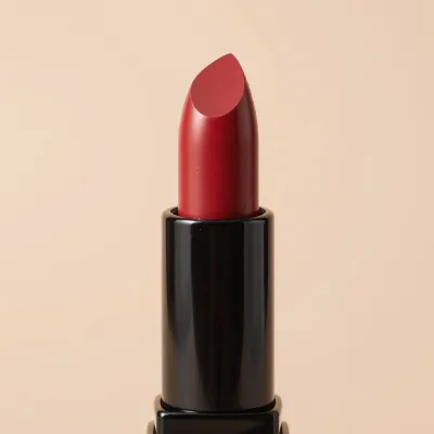 Rich Red Lipstick Smooth and Glossy - Beauty - AI generated image