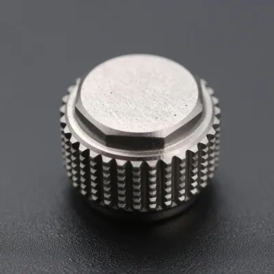 Polished Hexagon Watch Crown Close-Up - Accessories - AI generated image