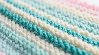 Knitted Chenille Bands Soft Texture - Textiles - AI generated image