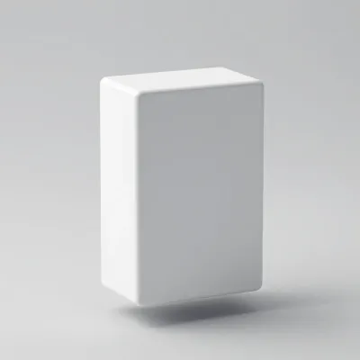 White Brick Softly Lit and Off-Kilter - Architecture - AI generated image