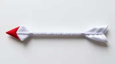 Plush Cupid's Arrow with Glossy Ribbon - Furniture - AI generated image