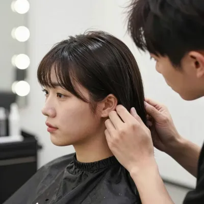 Hair Salon Client Hair Styling - Hair - AI generated image