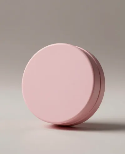 Pink Compact Case Smooth Glossy Finish - Cosmetics - AI generated image