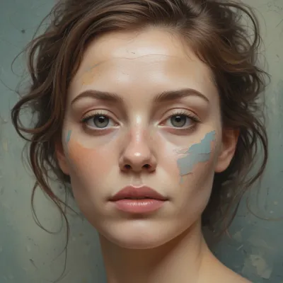 Impasto Portrait with Soft Lighting - Portrait - AI generated image