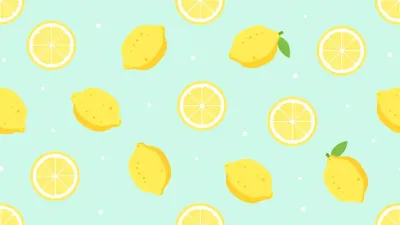 Lemon Slices Tossed in Air - Food - AI generated image