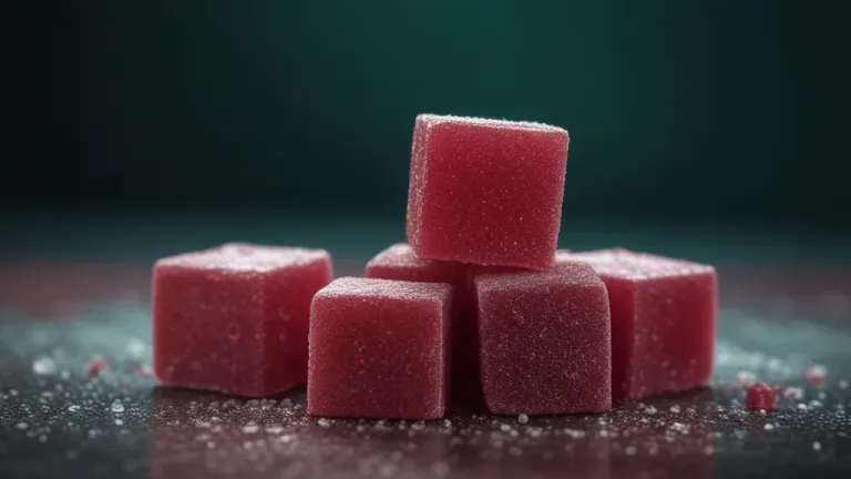 Pyramid of Pink Candy Cubes - Food - AI generated image