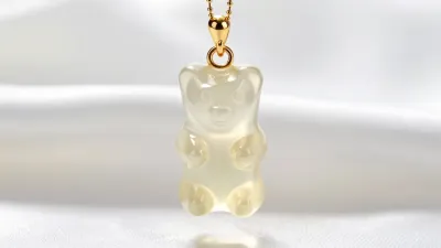 Translucent Gummy Bear Pendant Hanging - Jewelry - AI generated image