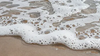 Ocean Foam with Bubbles and Droplets - Ocean - AI generated image