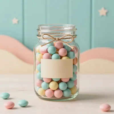 Pastel Candy Jar Abundance - Food - AI generated image