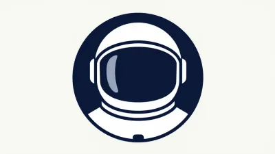 Astronaut Helmet Reflective Visor Icon - Icons - AI generated image
