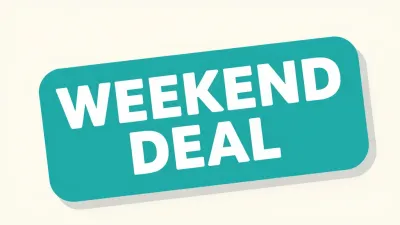 Cyan Weekend Deal Sticker - Promotion - AI generated image