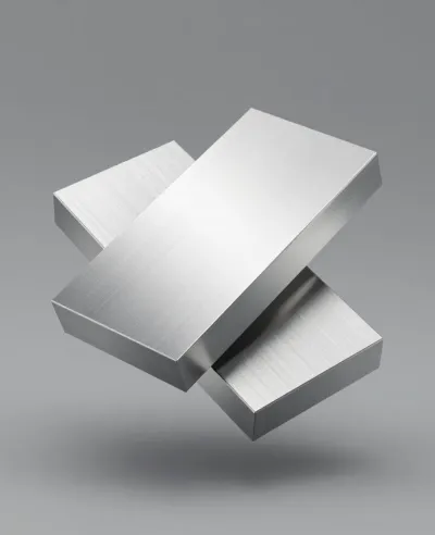 Metal Bricks Balanced Composition - Abstract - AI generated image