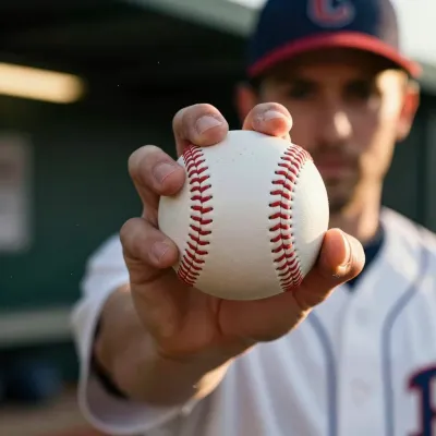 Baseball Pitcher Holding Ball in Sunlight - Sports - AI generated image