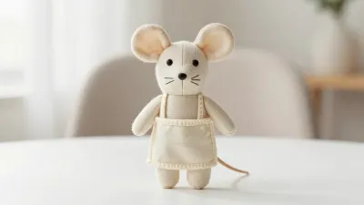 Handcrafted Mouse Doll with Apron - Crafts - AI generated image