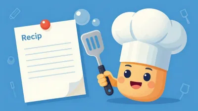 Cartoon Chefs with Recipe Board - Cartoon - AI generated image