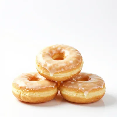 Lemon-Glazed Donuts Stack - Food - AI generated image