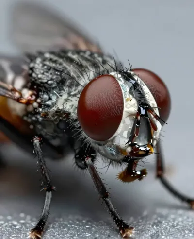 Fly Compound Eye Close-Up - Insects - AI generated image