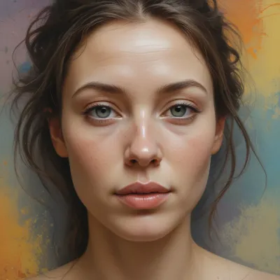 Smooth Skin Portrait with Soft Lighting - Portrait - AI generated image