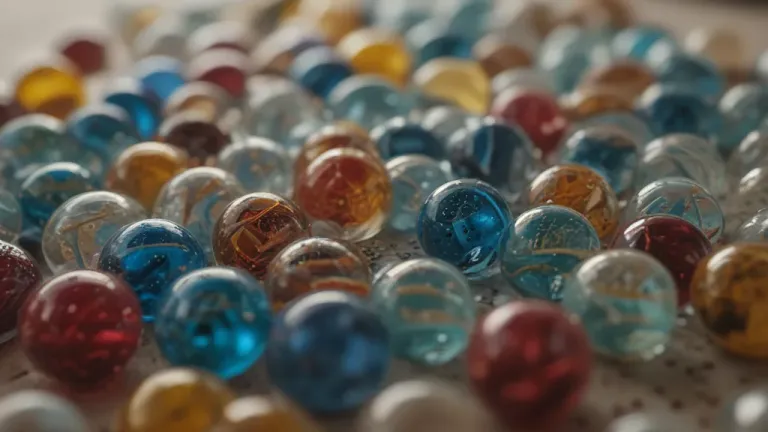 Dense Pile of Glossy Marbles - Material - AI generated image