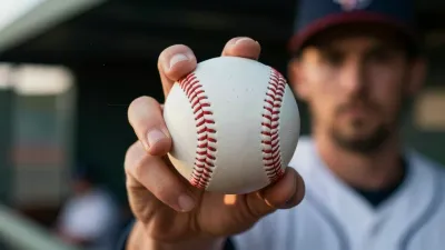 Baseball Pitcher Holding Ball - Sports - AI generated image