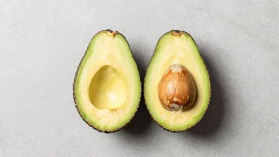Avocado Halves Split Open - Food - AI generated image