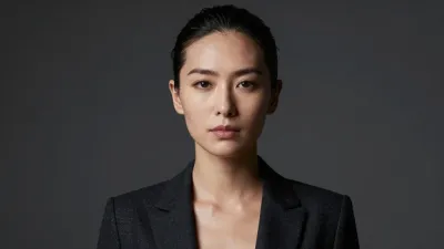 Serious Businesswoman in Dark Blazer - People - AI generated image