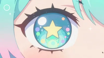 Glossy Starfish Eye Close-Up - Fantasy - AI generated image