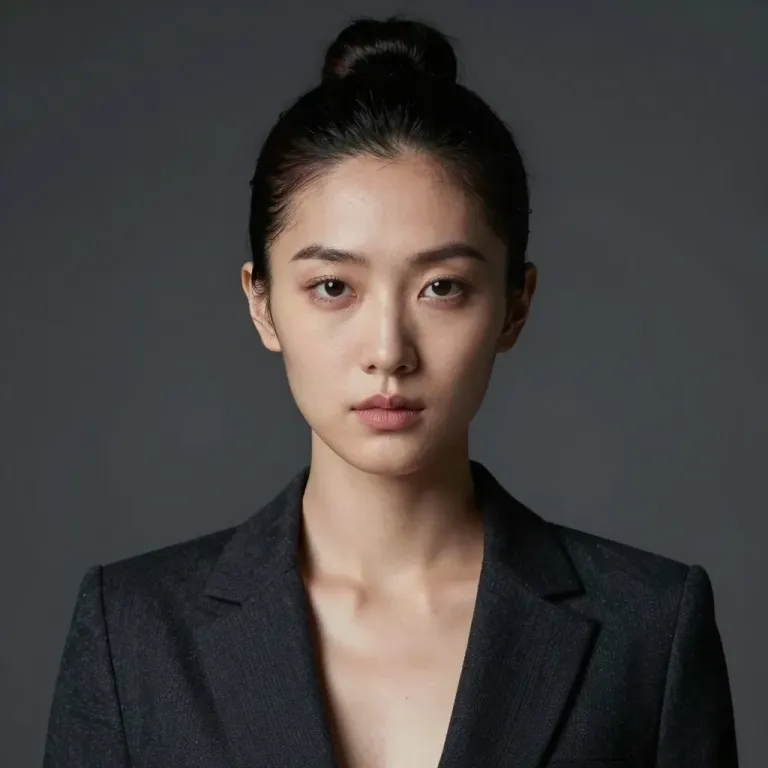 Serious Businesswoman in Dark Blazer - People - AI generated image