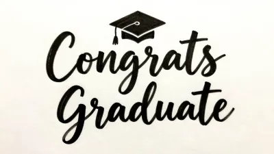 Congrats Graduate with Graduation Cap - Graduation - AI generated image