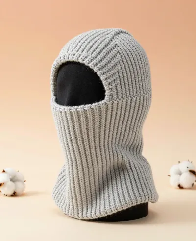Knit Balaclava Hood Softly Lit - Fashion - AI generated image