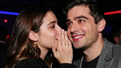 Couple Whispering in Nightclub - People - AI generated image