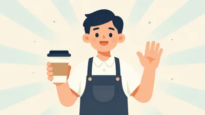 Barista Offering Coffee in Soft Light - People - AI generated image