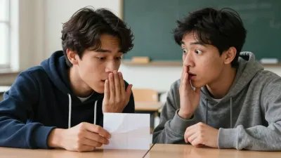 Students Whispering in Classroom - Education - AI generated image