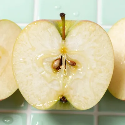 Sliced Apple Core with Seeds - Food - AI generated image