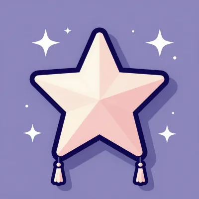 Pink Star-Shaped Piñata with Glowing Effect - Festive - AI generated image